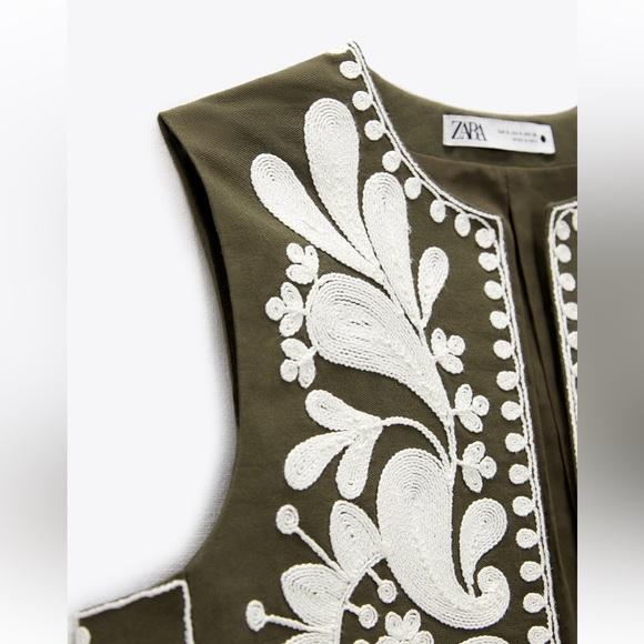 Zara embroidered vest - Picture 10 of 11
